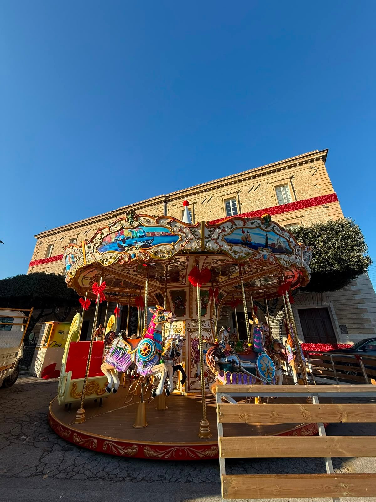 Il carosello veneziano visto di giorno